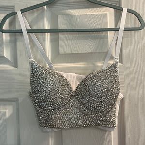 Rhinestone bralette